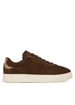 Sneakersy Tommy Hilfiger Casual FW0FW09050 Brązowy ze sklepu eobuwie.pl w kategorii Buty sportowe damskie - zdjęcie 185544228