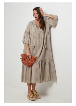 Lin Passion Sukienka w kolorze beżowym ze sklepu Limango Polska w kategorii Sukienki - zdjęcie 185545066