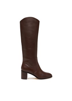 Kozaki LAUREN RALPH LAUREN Charly 802974388002 Brązowy ze sklepu eobuwie.pl w kategorii Kozaki damskie - zdjęcie 185547289