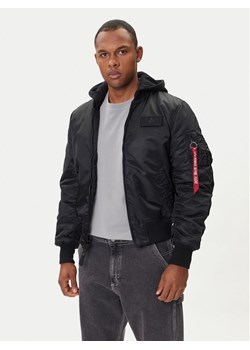 Alpha Industries Kurtka bomber MA-1 Zip Hood Back Print 128113 Czarny Regular Fit ze sklepu MODIVO w kategorii Kurtki męskie - zdjęcie 185548216