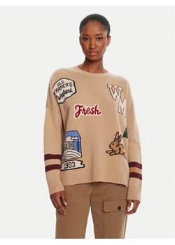 Weekend Max Mara Sweter Pavidi 2525366262 Beżowy Oversize ze sklepu MODIVO w kategorii Swetry damskie - zdjęcie 185548265
