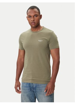 Pepe Jeans T-Shirt Original Basic 3N PM5010133 Khaki Regular Fit ze sklepu MODIVO w kategorii T-shirty męskie - zdjęcie 185548267