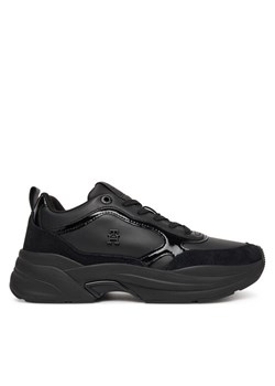 Tommy Hilfiger Sneakersy Chunky Runner Patent FW0FW08840 Czarny ze sklepu MODIVO w kategorii Buty sportowe damskie - zdjęcie 185548297