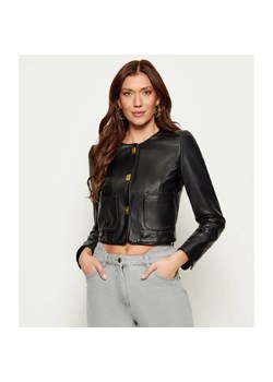 Elisabetta Franchi Skórzana kurtka | Cropped Fit ze sklepu Gomez Fashion Store w kategorii Kurtki damskie - zdjęcie 185550265