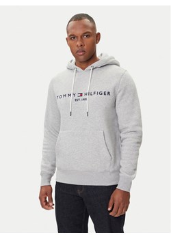 Tommy Hilfiger Bluza Core Logo MW0MW10752 Szary Regular Fit ze sklepu MODIVO w kategorii Bluzy męskie - zdjęcie 185550638