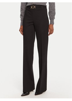 TWINSET Spodnie materiałowe 252TP2602 Czarny Flare Fit ze sklepu MODIVO w kategorii Spodnie damskie - zdjęcie 185550649