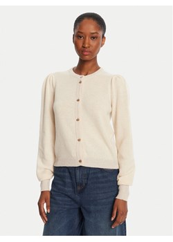 TWINSET Kardigan 252TP3583 Beżowy Regular Fit ze sklepu MODIVO w kategorii Swetry damskie - zdjęcie 185550698