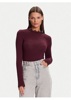 Vero Moda Bluzka 10295141 Fioletowy Slim Fit ze sklepu MODIVO w kategorii Bluzki damskie - zdjęcie 185550715