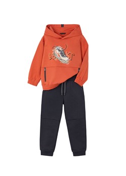 Mayoral Dres 4802 Pomarańczowy Regular Fit ze sklepu MODIVO w kategorii Komplety chłopięce - zdjęcie 185550716