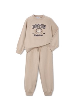 Mayoral Dres 4893 Beżowy Relaxed Fit ze sklepu MODIVO w kategorii Komplety dziewczęce - zdjęcie 185550795