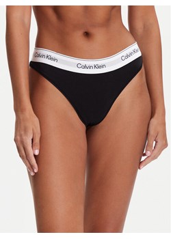 Calvin Klein Underwear Stringi LV00QF8518 Czarny ze sklepu MODIVO w kategorii Majtki damskie - zdjęcie 185550809