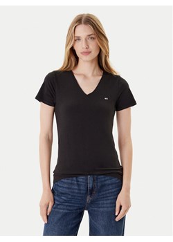 Tommy Jeans T-Shirt Tjw Skinny Stretch DW0DW09197 Czarny Slim Fit ze sklepu MODIVO w kategorii Bluzki damskie - zdjęcie 185550815
