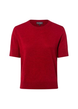 Franco Callegari Damska koszula z czystego kaszmiru Kobiety Kaszmir czerwony marmurkowy ze sklepu vangraaf w kategorii Swetry damskie - zdjęcie 185551799