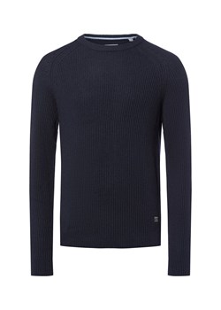 Jack & Jones Sweter - JJPannel Mężczyźni Sztuczne włókno granatowy jednolity ze sklepu vangraaf w kategorii Swetry męskie - zdjęcie 185551805