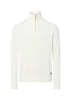 Jack & Jones Męski sweter z dzianiny Mężczyźni Sztuczne włókno écru jednolity ze sklepu vangraaf w kategorii Swetry męskie - zdjęcie 185551807