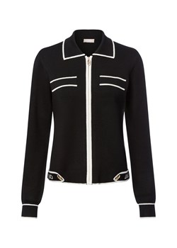 Liu Jo Collection Kardigan damski z zawartością jedwabiu - Maglia zippata Kobiety czarny jednolity ze sklepu vangraaf w kategorii Swetry damskie - zdjęcie 185551815