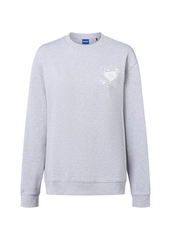 HUGO BLUE Bluza damska Kobiety Bawełna jasny szary nadruk ze sklepu vangraaf w kategorii Bluzy damskie - zdjęcie 185551835
