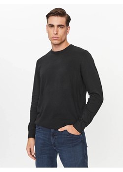 WRANGELR CREWNECK KNIT MĘSKI SWETER ELEGANCKI CIEPŁY LOGO REAL BLACK 112343108 W8A0011937 ze sklepu YouNeedit.pl w kategorii Swetry męskie - zdjęcie 185554726