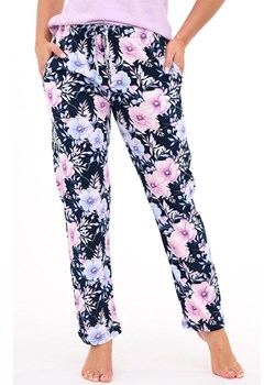 Długie spodnie damskie do spania plus size 690/48, Kolor granatowy-wzór, Rozmiar 3XL, Cornette ze sklepu Primodo w kategorii Piżamy damskie - zdjęcie 185554988