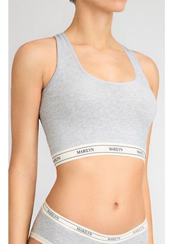 Marilyn bawełniany tank-top szary Denise, Kolor szary, Rozmiar S/M, Marilyn - id: 214264 - marki Marilyn - 185555037 Marilyn bawełniany tank-top szary Denise, Kolor szary, Rozmiar S/M, Marilyn ze sklepu Primodo w kategorii Biustonosze - zdjęcie 185555037
