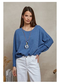 Plume Sweter &quot;Diamond&quot; w kolorze niebieskim ze sklepu Limango Polska w kategorii Swetry damskie - zdjęcie 185555806