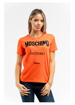 Moschino Koszulka w kolorze pomarańczowym - id: 17453004 - marki Moschino - 185556845 Moschino Koszulka w kolorze pomarańczowym ze sklepu Limango Polska w kategorii Bluzki damskie - zdjęcie 185556845