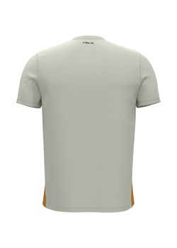 Męska koszulka do biegania Under Armour UA Trail Run Zip SS - beżowa ze sklepu Sportstylestory.com w kategorii T-shirty męskie - zdjęcie 185557906