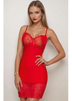 Czerwona koszulka nocna z miękkimi miseczkami Vesta, Kolor czerwony, Rozmiar S, PariPari Lingerie ze sklepu Intymna w kategorii Koszule nocne - zdjęcie 185558135