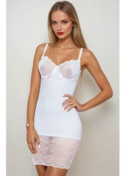 Biała koszulka nocna z miękkimi miseczkami Vesta, Kolor biały, Rozmiar S, PariPari Lingerie ze sklepu Intymna w kategorii Koszule nocne - zdjęcie 185558136
