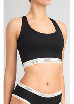 Marilyn bawełniany tank-top czarny Denise, Kolor czarny, Rozmiar L/XL, Marilyn ze sklepu Intymna w kategorii Biustonosze - zdjęcie 185558385