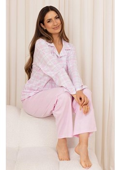 Rozpinana piżama damska różowa plus size 727, Kolor różowy, Rozmiar XXL, Regina ze sklepu Intymna w kategorii Piżamy damskie - zdjęcie 185558445