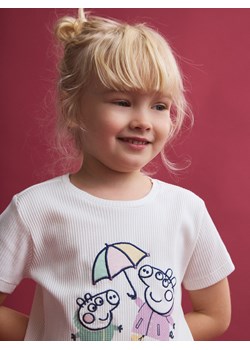 Reserved - T-shirt Świnka Peppa - złamana biel ze sklepu Reserved w kategorii Bluzki dziewczęce - zdjęcie 185561805