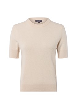 Franco Callegari Damska koszula z czystego kaszmiru Kobiety Kaszmir beżowy marmurkowy ze sklepu vangraaf w kategorii Swetry damskie - zdjęcie 185561959