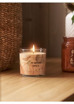 Sinsay - Świeczka Pumpkin Spice - żółty ze sklepu Sinsay w kategorii Dom - zdjęcie 185563798
