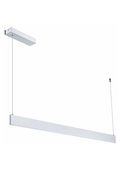 Biała podłużna lampa wisząca - K611-Segro ze sklepu Edinos.pl w kategorii Lampy wiszące - zdjęcie 185563867