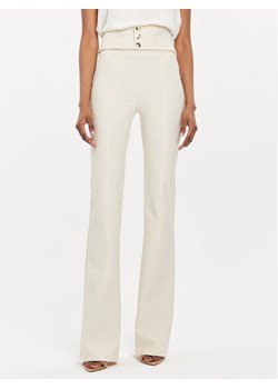 Babylon Spodnie materiałowe E00065 Écru Bootcut Fit ze sklepu MODIVO w kategorii Spodnie damskie - zdjęcie 185564296