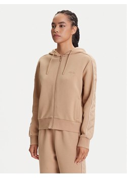 Guess Bluza V5YQ00 KB3P2 Beżowy Regular Fit ze sklepu MODIVO w kategorii Bluzy damskie - zdjęcie 185564325