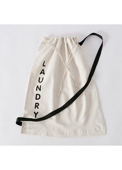 Boltze Worek "Laundy" w kolorze biało-czarnym na pranie - wys. 65 cm ze sklepu Limango Polska w kategorii Akcesoria łazienkowe - zdjęcie 185565975