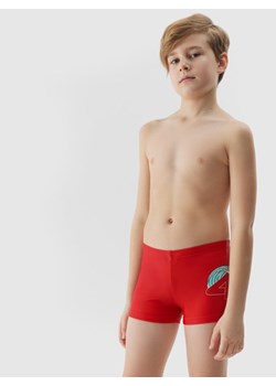 Chłopięce kąpielówki 4F 4FJWSS25USWTM036 - czerwone ze sklepu Sportstylestory.com w kategorii Kąpielówki chłopięce - zdjęcie 185568208
