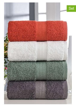 Colourful Cotton Ręczniki (4 szt.) w różnych kolorach do rąk ze sklepu Limango Polska w kategorii Ręczniki - zdjęcie 185568469