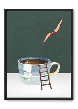 poster lab Druk artystyczny &quot;Jump to the coffe&quot; w ramce ze sklepu Limango Polska w kategorii Obrazy - zdjęcie 185568478
