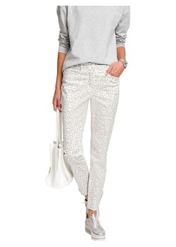 Heine Spodnie chino w kolorze szaro-białmy ze sklepu Limango Polska w kategorii Spodnie damskie - zdjęcie 185568935