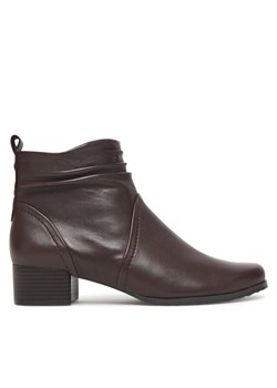 Botki Caprice 9-25358-41 Brązowy ze sklepu eobuwie.pl w kategorii Botki - zdjęcie 185569156