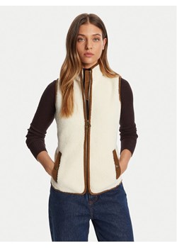 Barbour Kamizelka LFL0055CR11 Écru Regular Fit ze sklepu MODIVO w kategorii Kamizelki damskie - zdjęcie 185570436