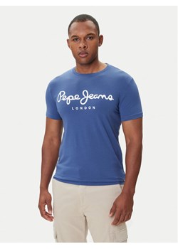 Pepe Jeans T-Shirt Original Stretch N PM5010132 Granatowy Regular Fit ze sklepu MODIVO w kategorii T-shirty męskie - zdjęcie 185570589