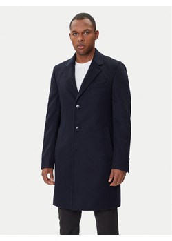 BOSS Płaszcz wełniany Hyde 50549187 Granatowy Slim Fit ze sklepu MODIVO w kategorii Płaszcze męskie - zdjęcie 185570609