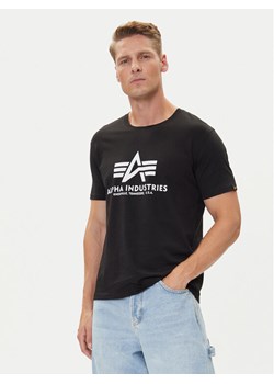 Alpha Industries T-Shirt Basic T-Shirt 100501 Czarny Regular Fit ze sklepu MODIVO w kategorii T-shirty męskie - zdjęcie 185570626