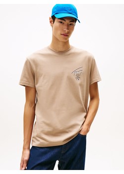 Tommy Jeans Koszulka męska Mężczyźni Bawełna beżowy nadruk ze sklepu vangraaf w kategorii T-shirty męskie - zdjęcie 185572356