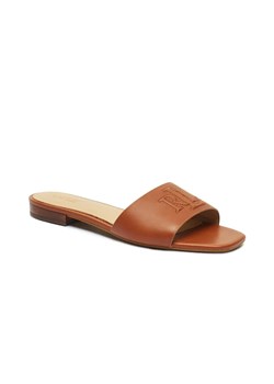 LAUREN RALPH LAUREN Skórzane klapki EVERLEY ze sklepu Gomez Fashion Store w kategorii Klapki damskie - zdjęcie 185572416