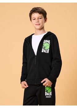 Sinsay - Bluza hoodie z nadrukiem Minecraft - czarny - id: 493FC-99X - marki Sinsay - 185574776 Sinsay - Bluza hoodie z nadrukiem Minecraft - czarny ze sklepu Sinsay w kategorii Bluzy chłopięce - zdjęcie 185574776